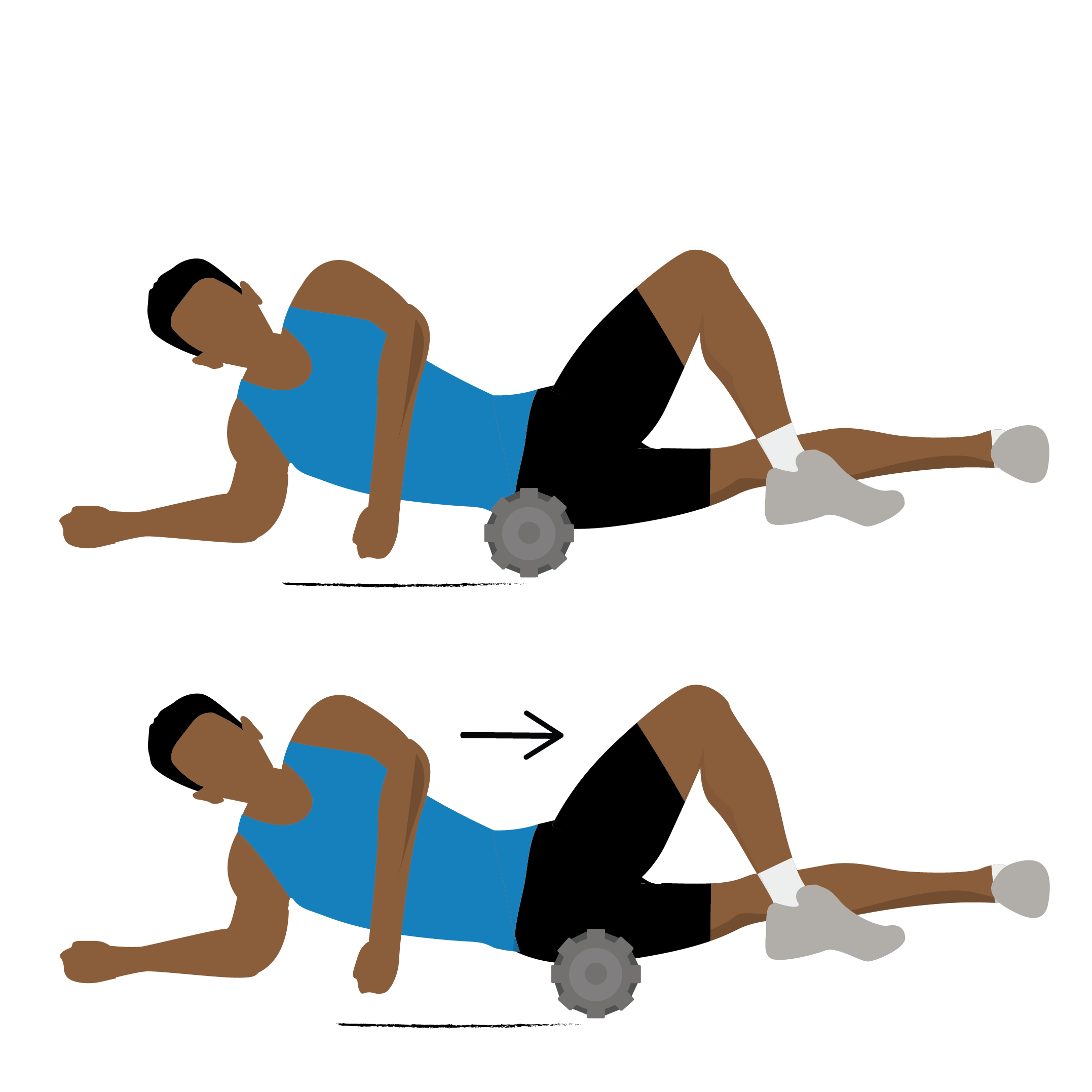 lateral hip release illustration exercise