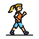 girl walking icon