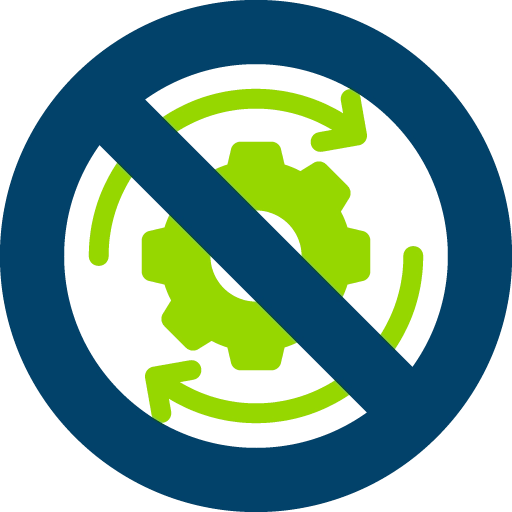 no moving parts icon