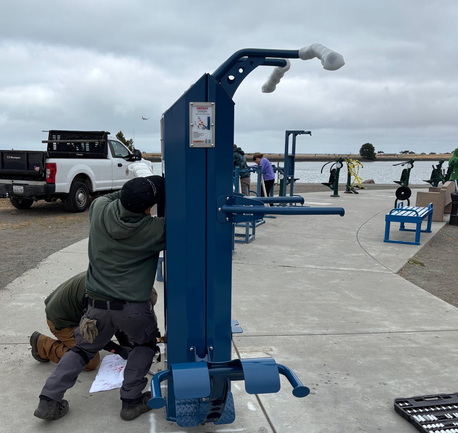 Outdoor Fitness equipment installation