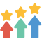 arrows with stars
